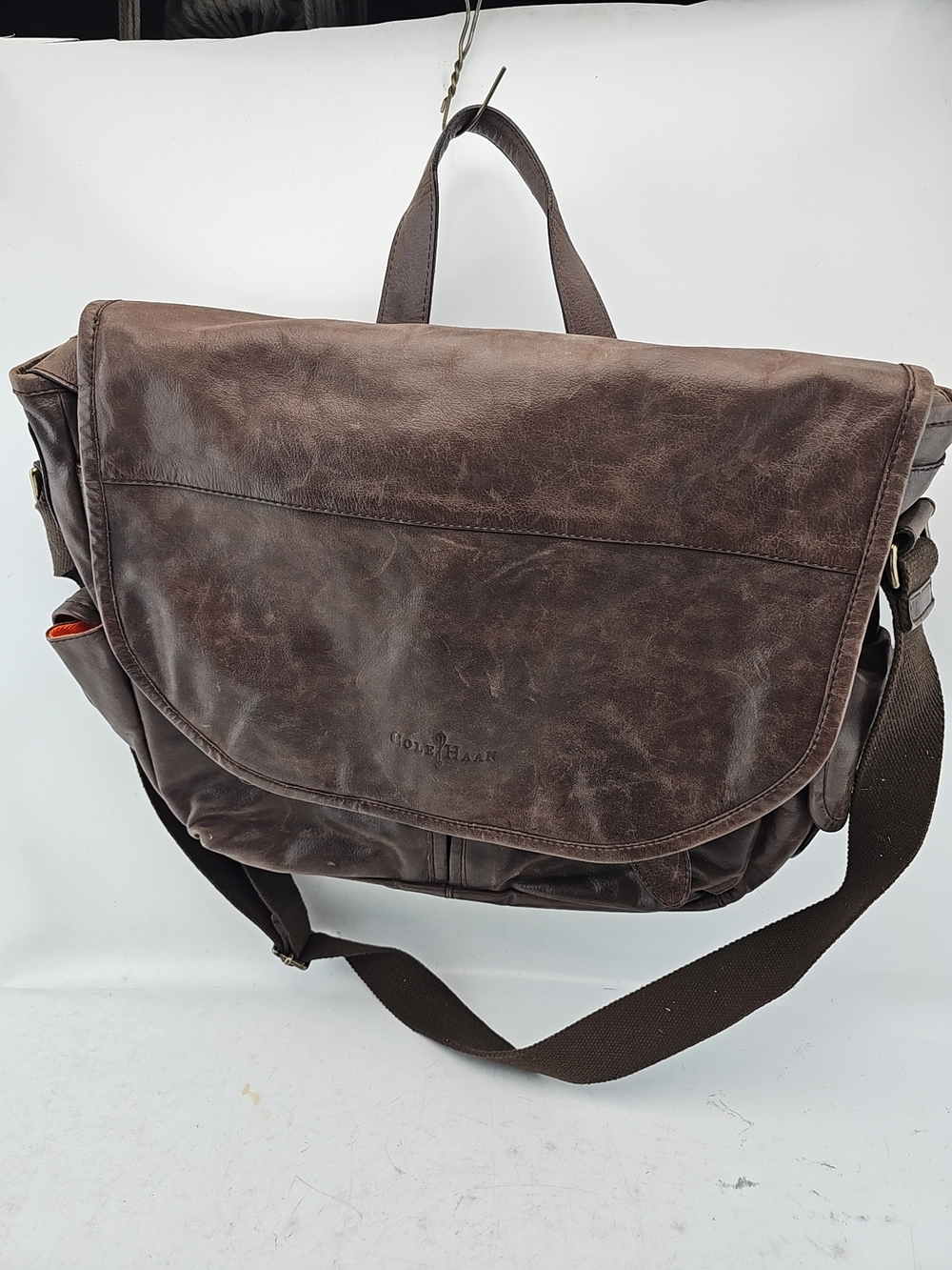 Cole Haan Leather Messenger Bag
